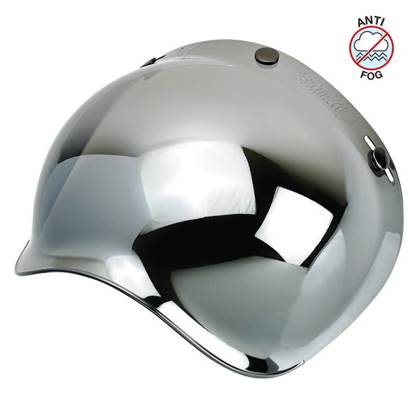 Biltwell Visor Bubble Shield Anti-Fog - Chrome Mirror