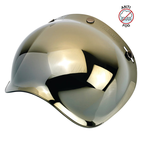 Biltwell Visor Bubble Shield Anti-Fog - Gold Mirror