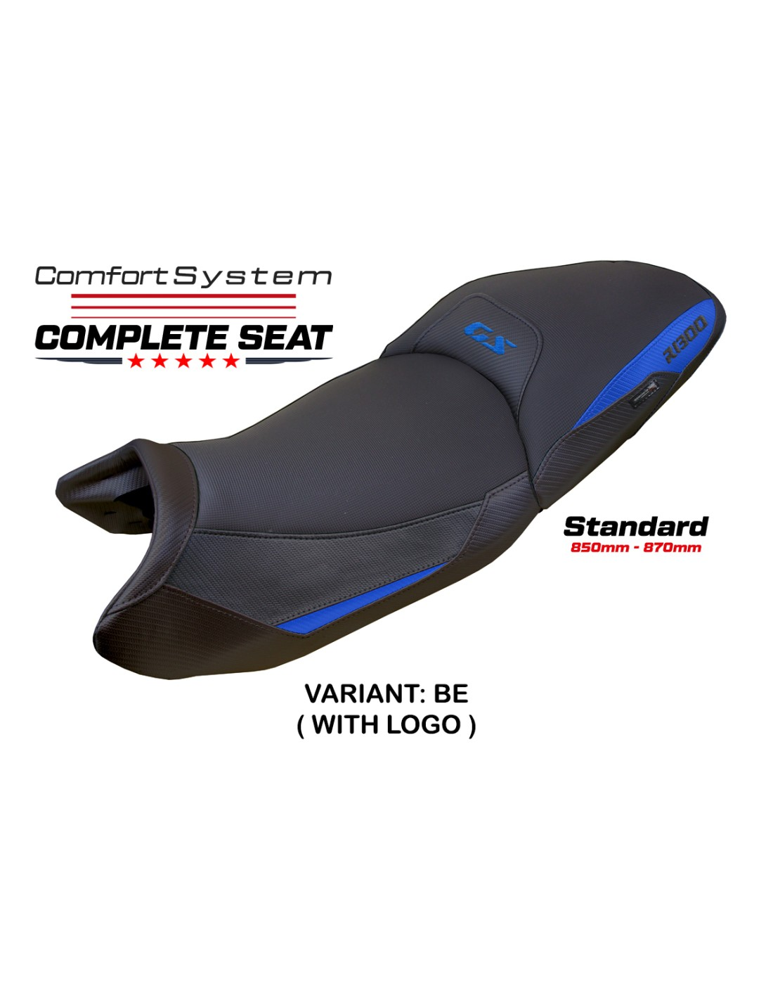 TPZ Italia - Complete Seats - BMW R 1300 GS (2023-2025) - Dorfen Comfort System - Standard