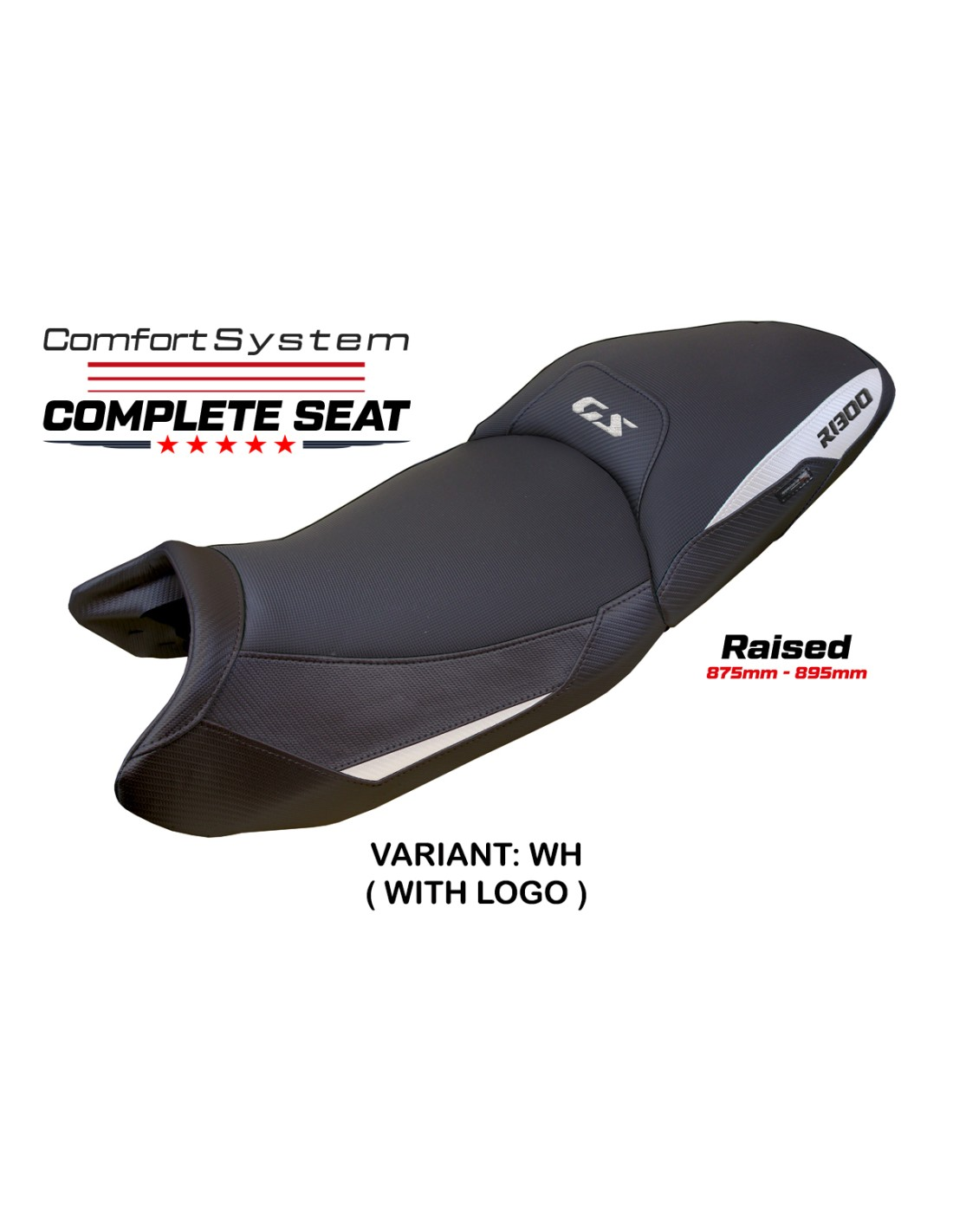 TPZ Italia - Complete Seats - BMW R 1300 GS (2023-2025) - Dorfen Comfort System - Raised