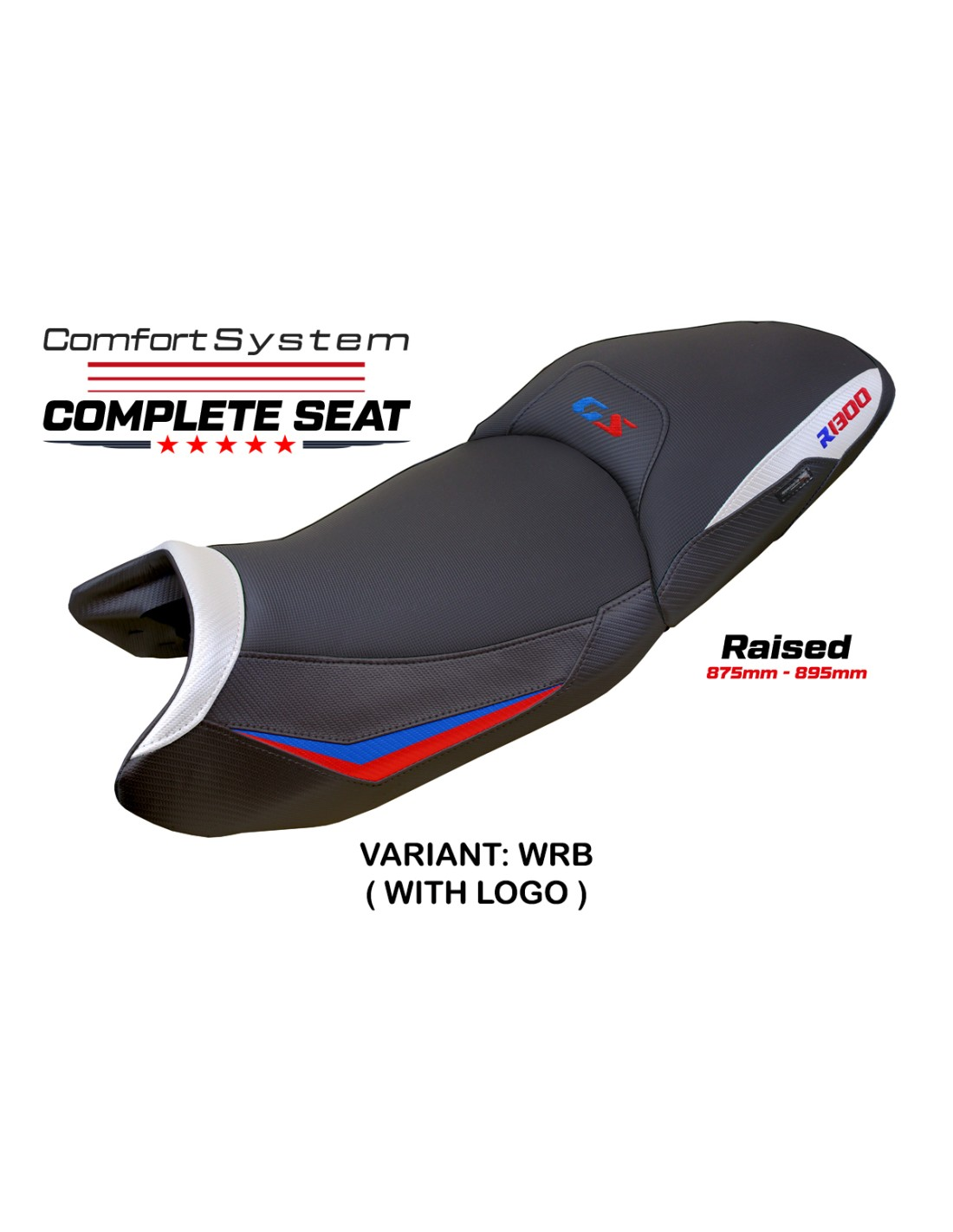 TPZ Italia - Complete Seats - BMW R 1300 GS (2023-2025) - Dorfen Comfort System - Raised