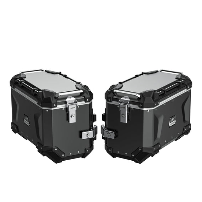 Loboo Conqueror Series Side Cases Pair - 45 Liters - Black - Motofever