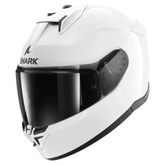 Shark D-Skwal 3 Blank Gloss Helmet - White