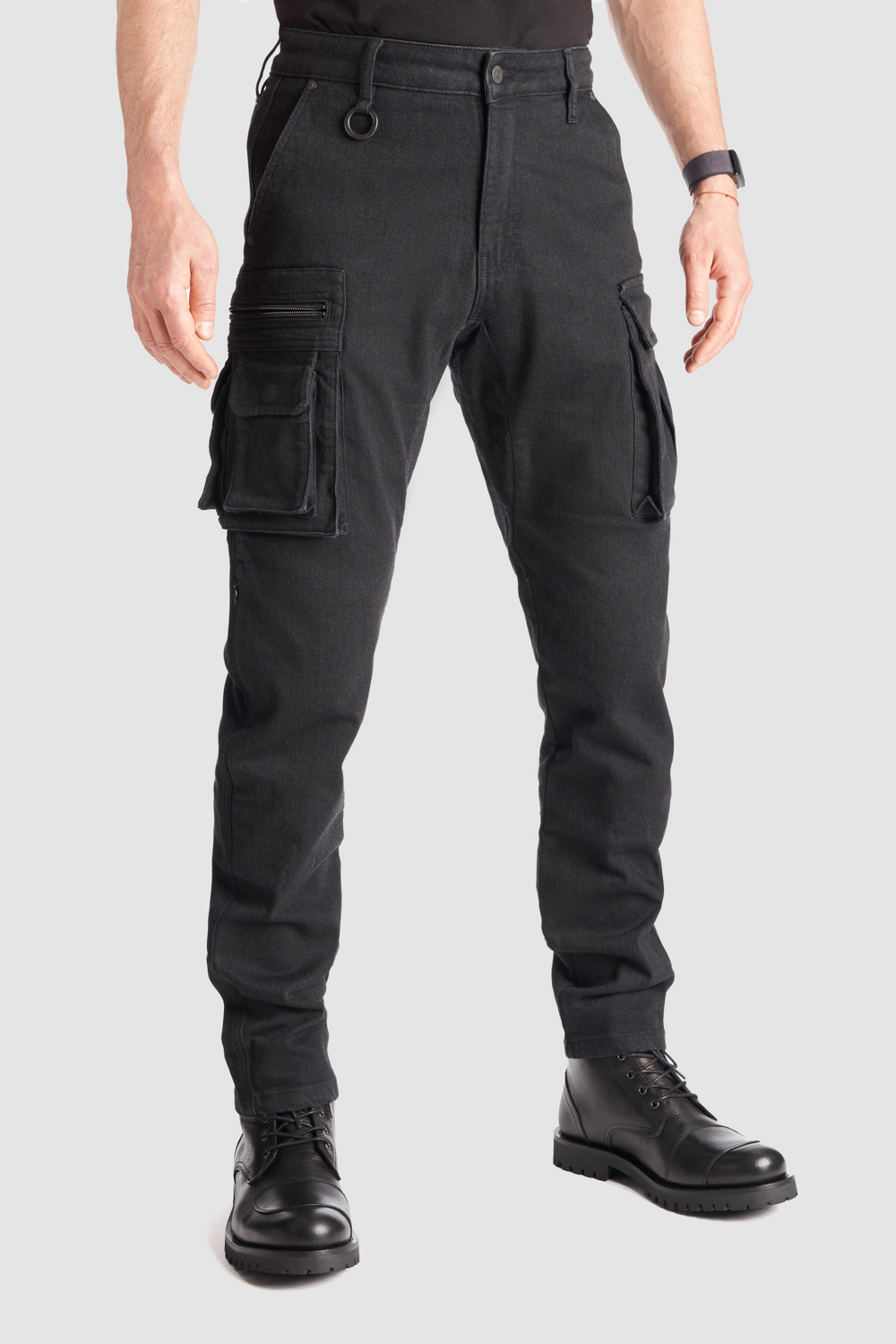 Pando Moto Jeans - Desert Cargo, L32 - Black