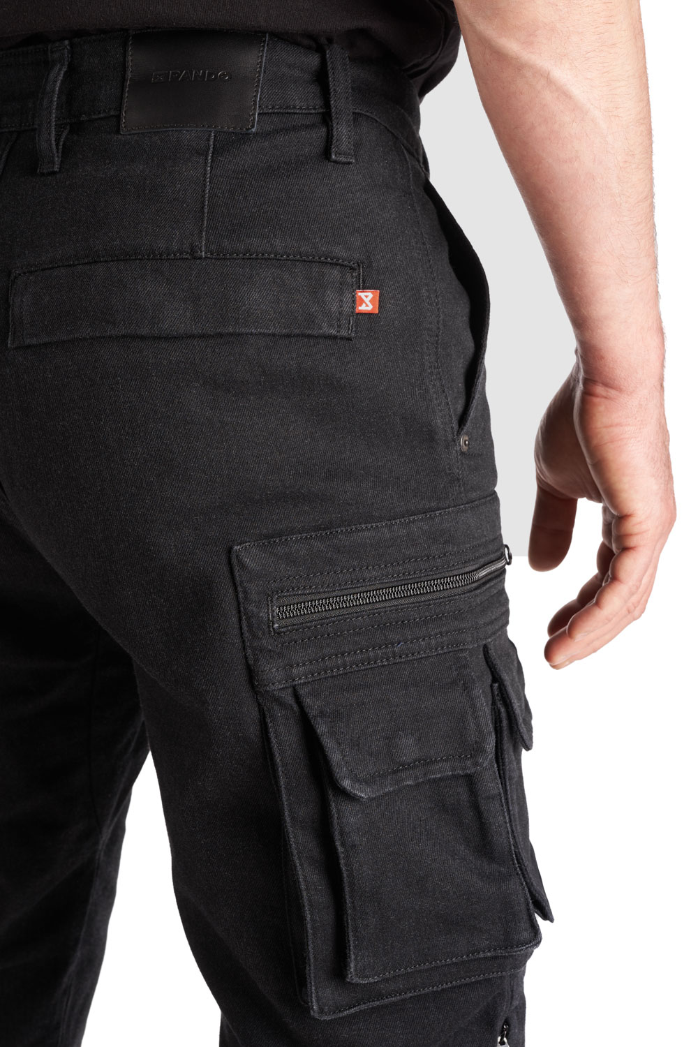 Pando Moto Jeans - Desert Cargo, L32 - Black