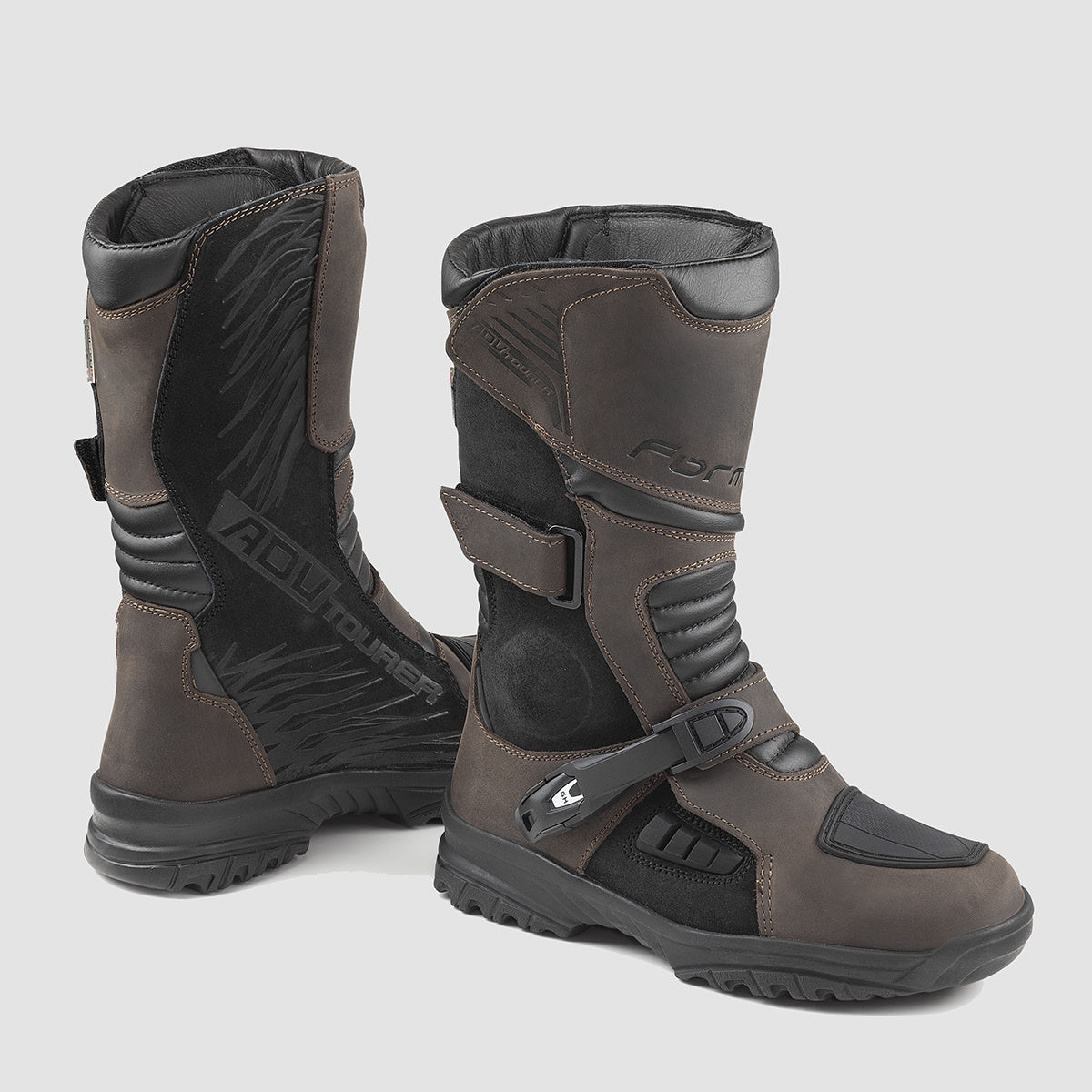 Motorcycle boots brown best sale