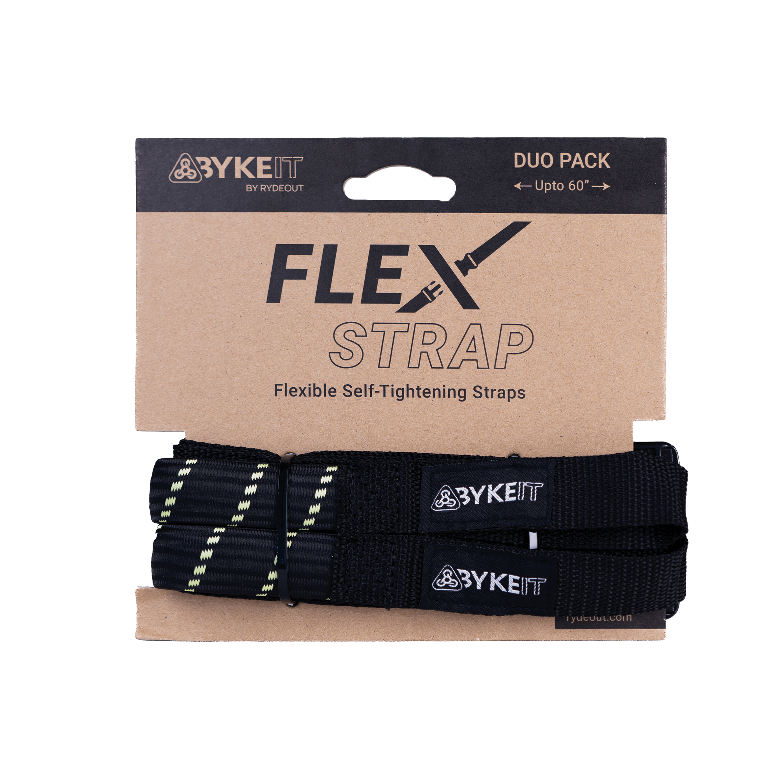 Byke IT Flex Strap - Black Fluo Green