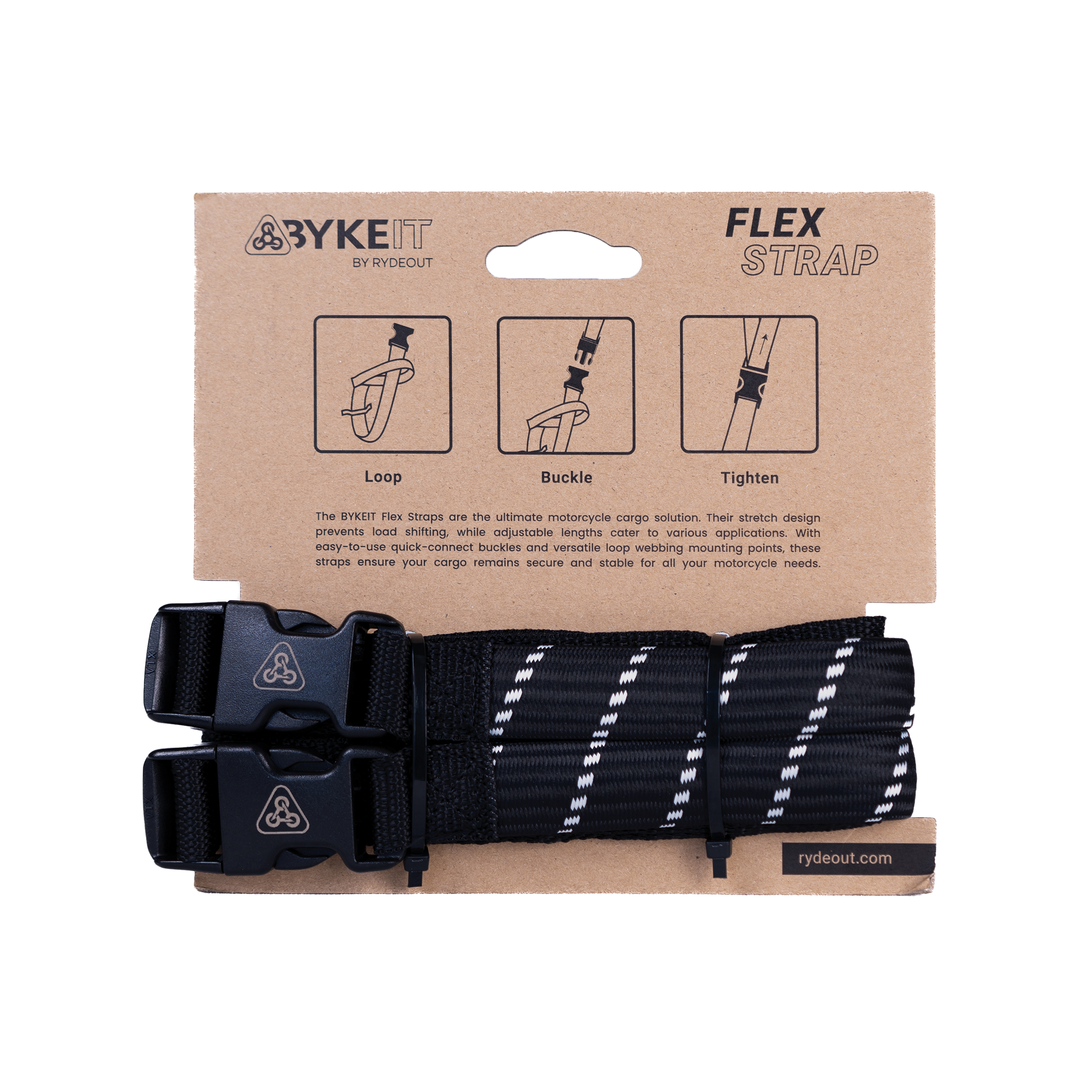 Byke IT Flex Strap - Black Silver