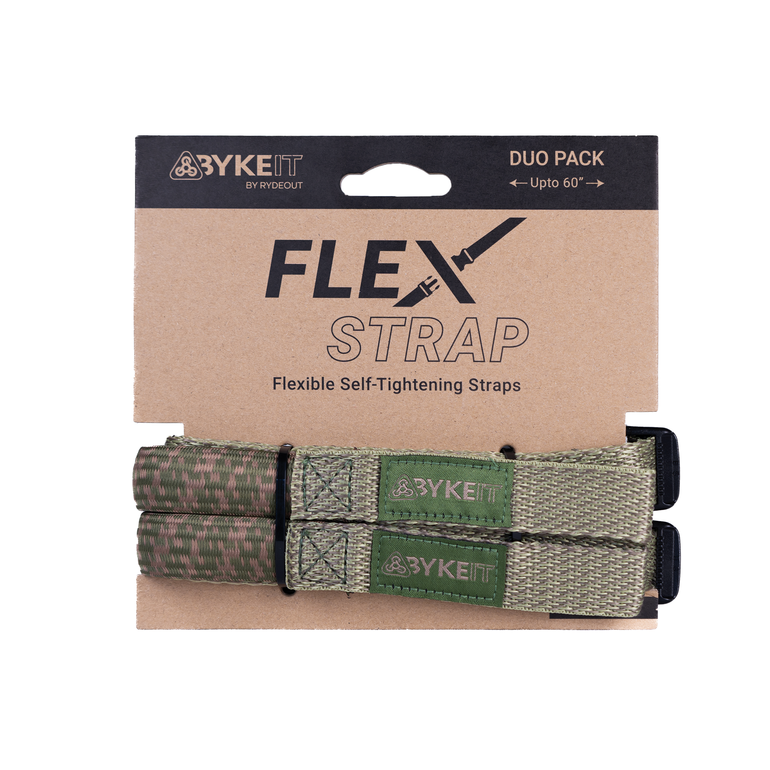 Byke IT Flex Strap - Camo Green