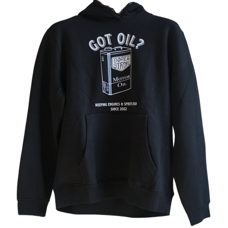 Bore & Stroke Hoodie - Got Oil? - Black