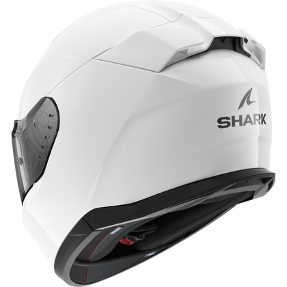 Shark D-Skwal 3 Blank Gloss Helmet - White