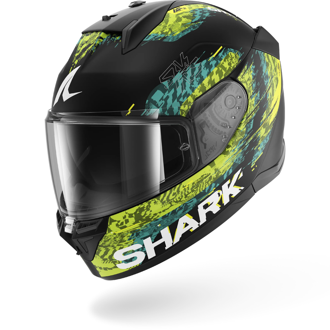 Shark Helmet - D-Skwal 3 - SPEED-VIB Matt - Black Green Blue (KGB) - Motofever