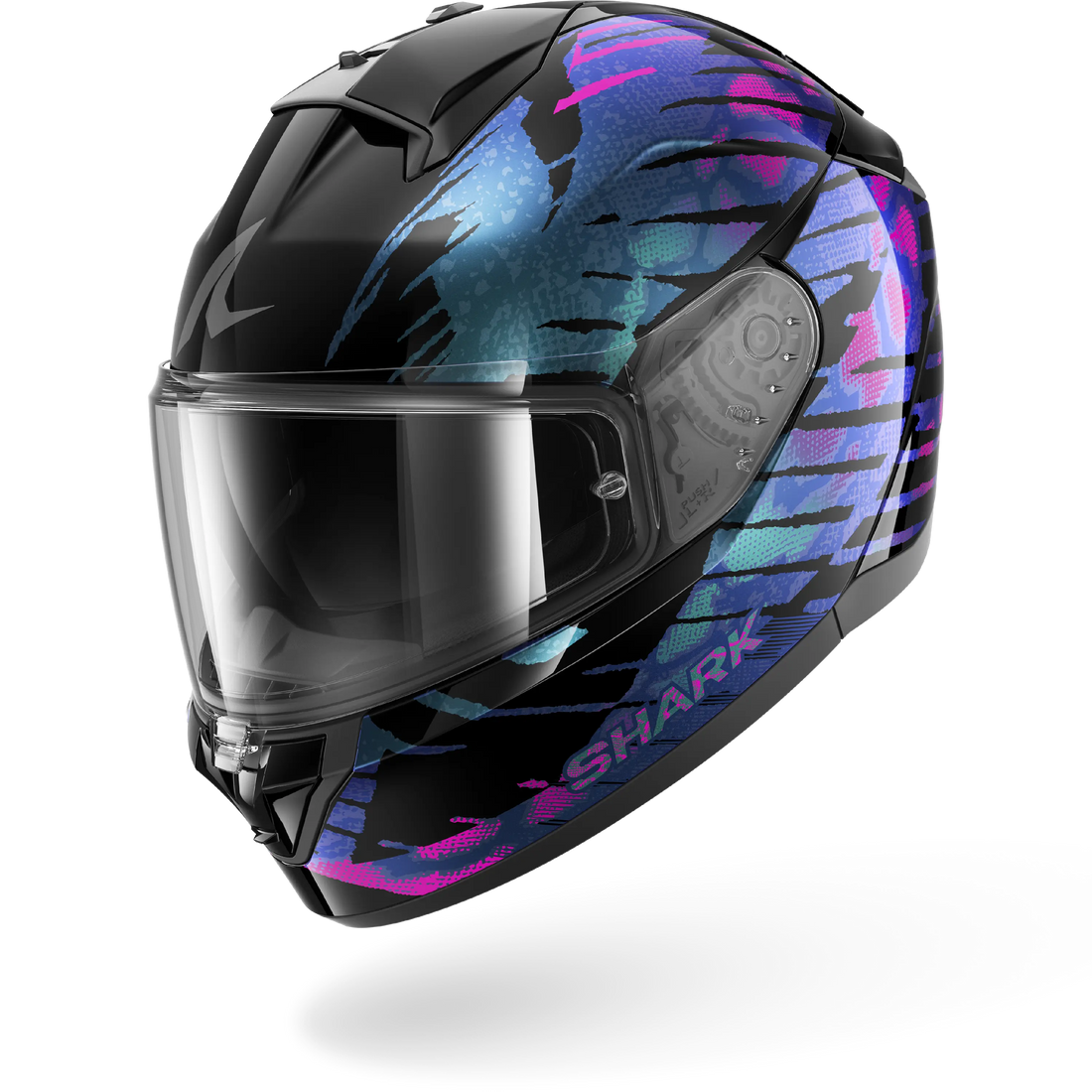 Shark Helmet - Ridill 2 - REPTAIA - Black Violet Glitter (KVX) - Motofever