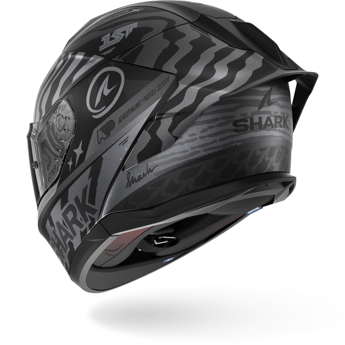 Shark Helmet - Skwal Cup - SPEED-FANCY Mat - Black Anthracite Silver (KAS) - Motofever