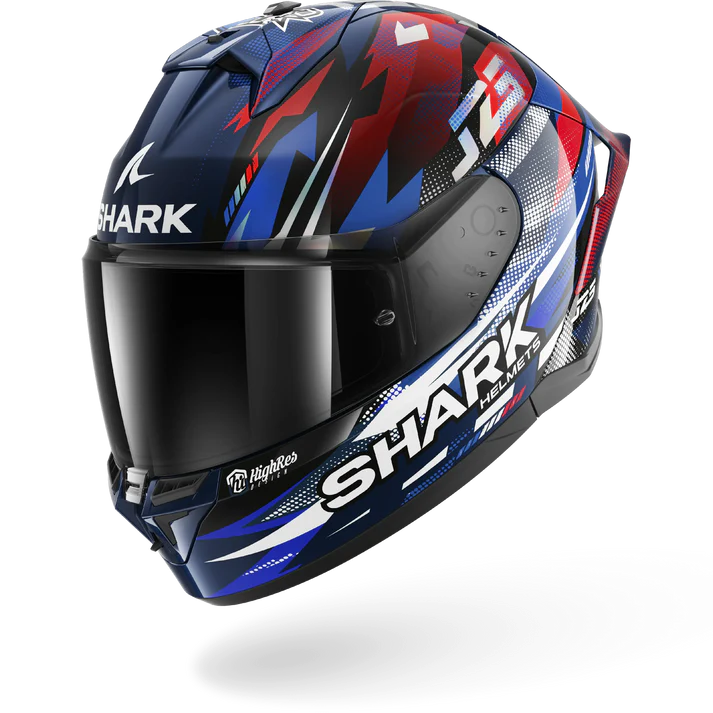 Shark Helmet - Skwal Cup - REPLICA ZARCO FRENCH GP - Blue Chrome Red (BUR)