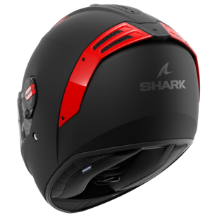 Shark Spartan RS Blank Matt Helmet (KOK) - Black Red