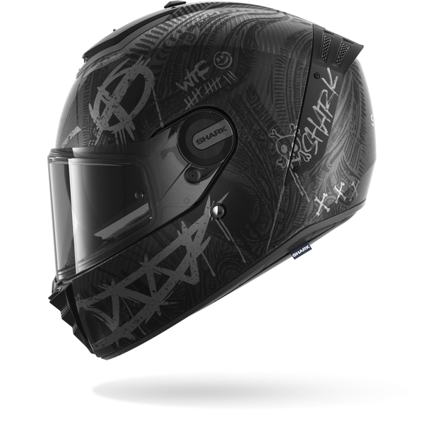 Shark Helmet - Spartan RS - SHIEVER Matt Carbon - Anthracite Silver (DAS) - Motofever