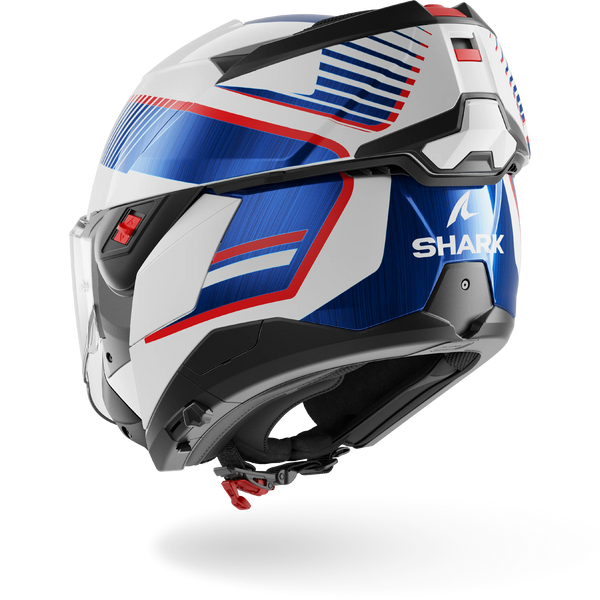 Shark OXO SIKTER Modular Gloss Helmet (WUB) - White Chrome Blue