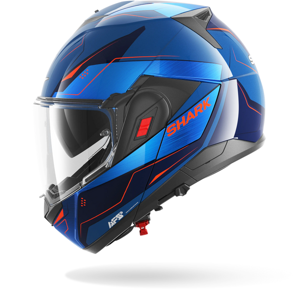 Shark Helmet - OXO Modular - MEKARIUM - Blue Chrome Orange (BUO) - Motofever