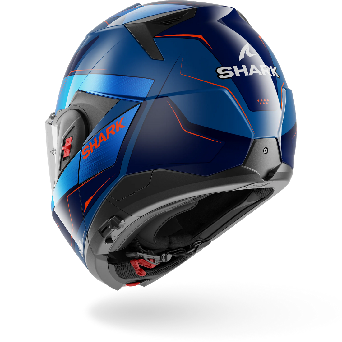 Shark Helmet - OXO Modular - MEKARIUM - Blue Chrome Orange (BUO) - Motofever