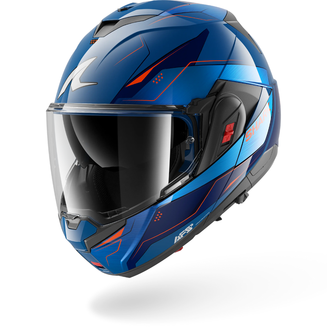 Shark Helmet - OXO Modular - MEKARIUM - Blue Chrome Orange (BUO) - Motofever