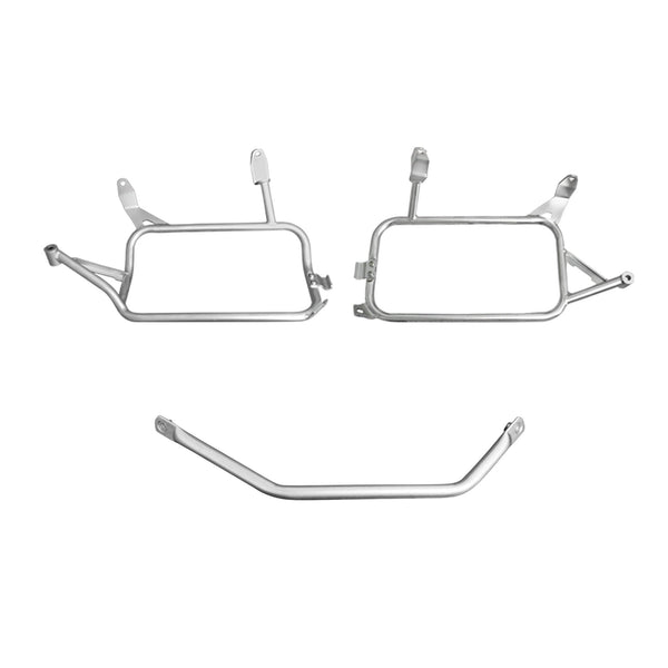 Loboo Pike Tracker Series - Side Case Rack - BMW R1200 / 1250 GS Adv - Silver (JP071B)