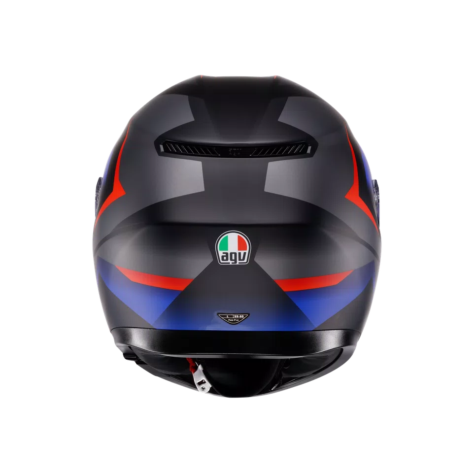 AGV Helmet - K3 - Striga - Black Blue Red