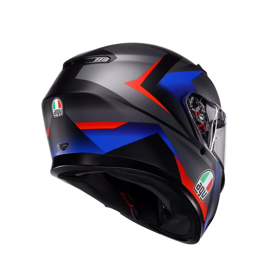 AGV Helmet - K3 - Striga - Black Blue Red
