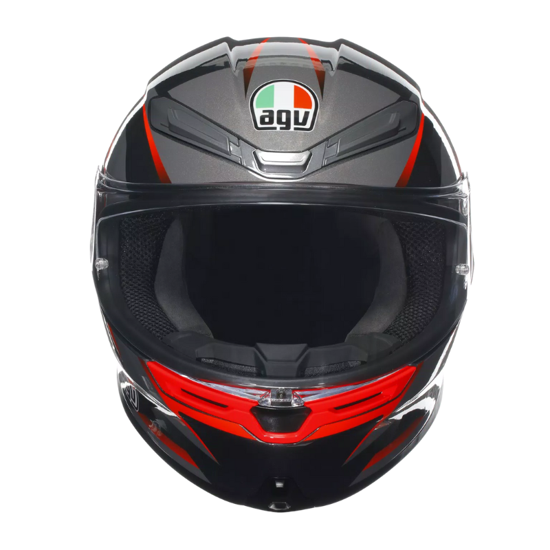 AGV Helmet - K6-S - Slashcut - Black Gray Red