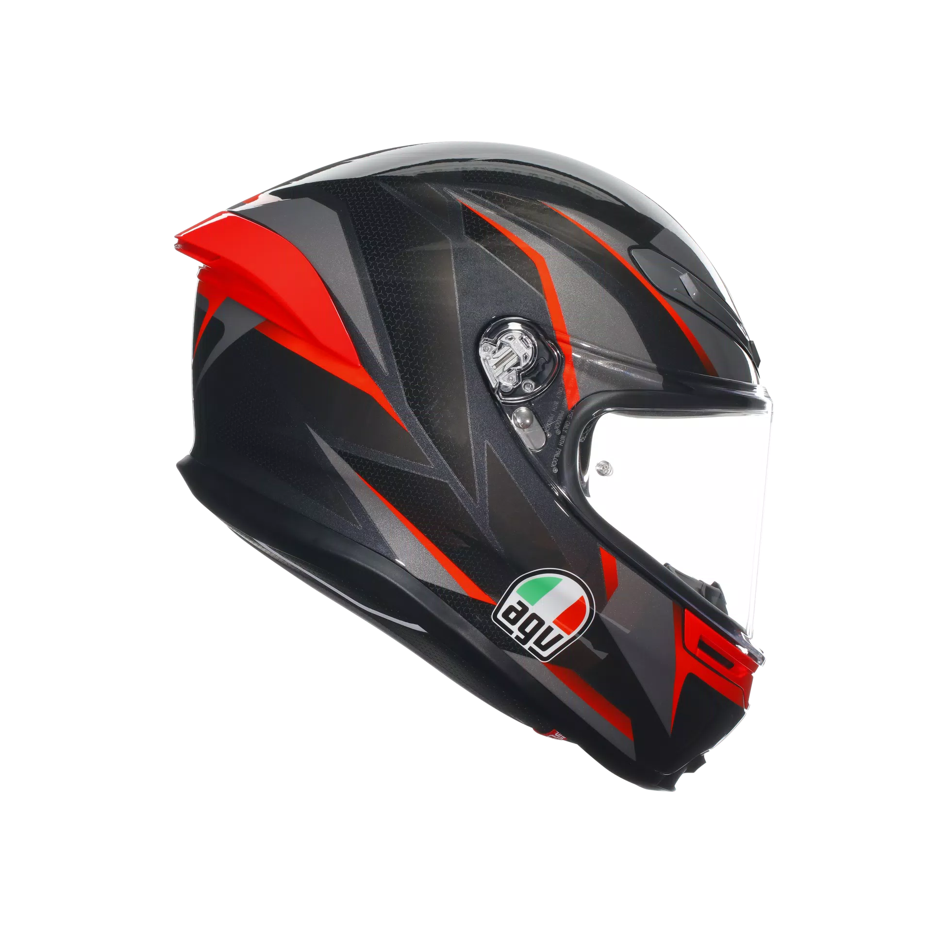 AGV Helmet - K6-S - Slashcut - Black Gray Red