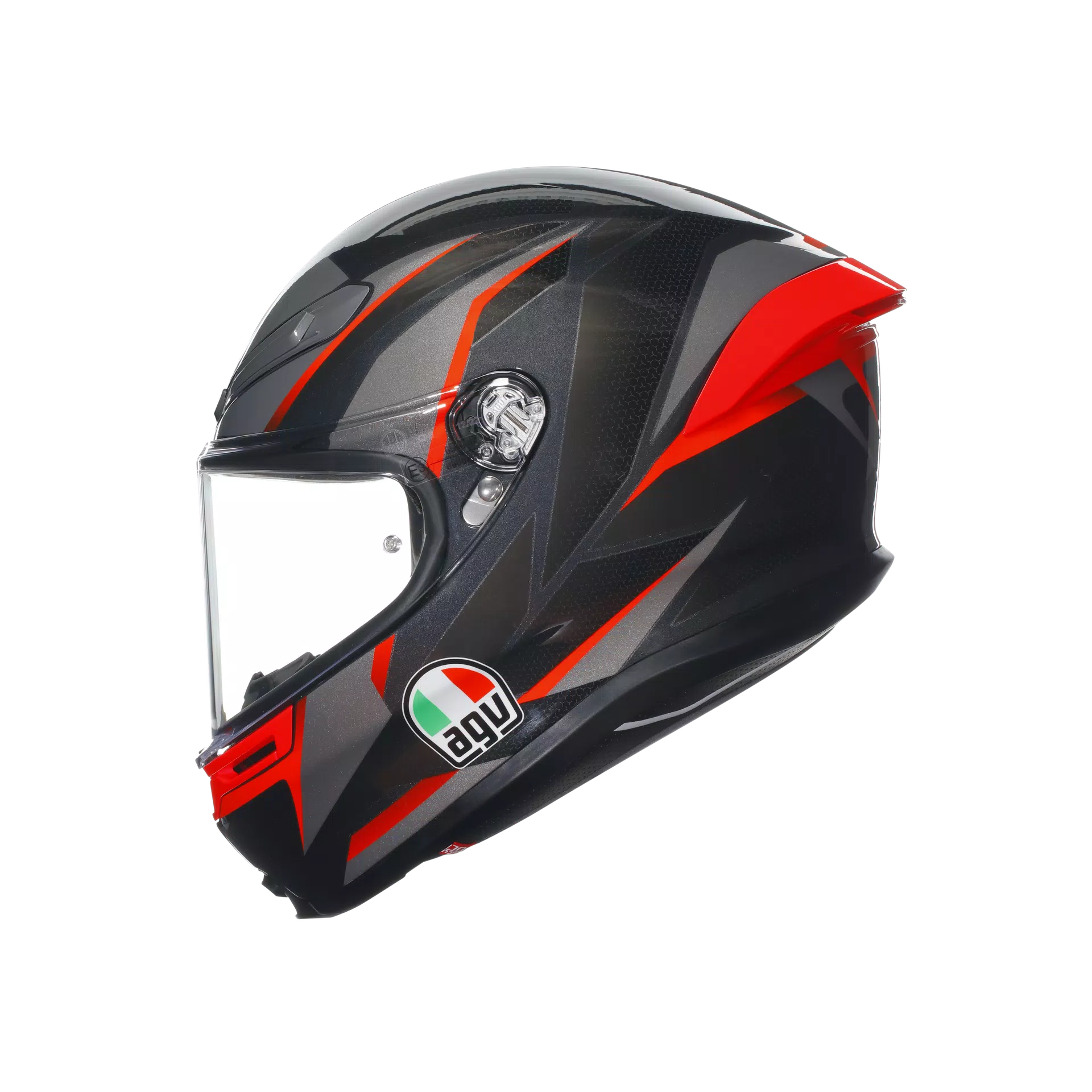 AGV Helmet - K6-S - Slashcut - Black Gray Red