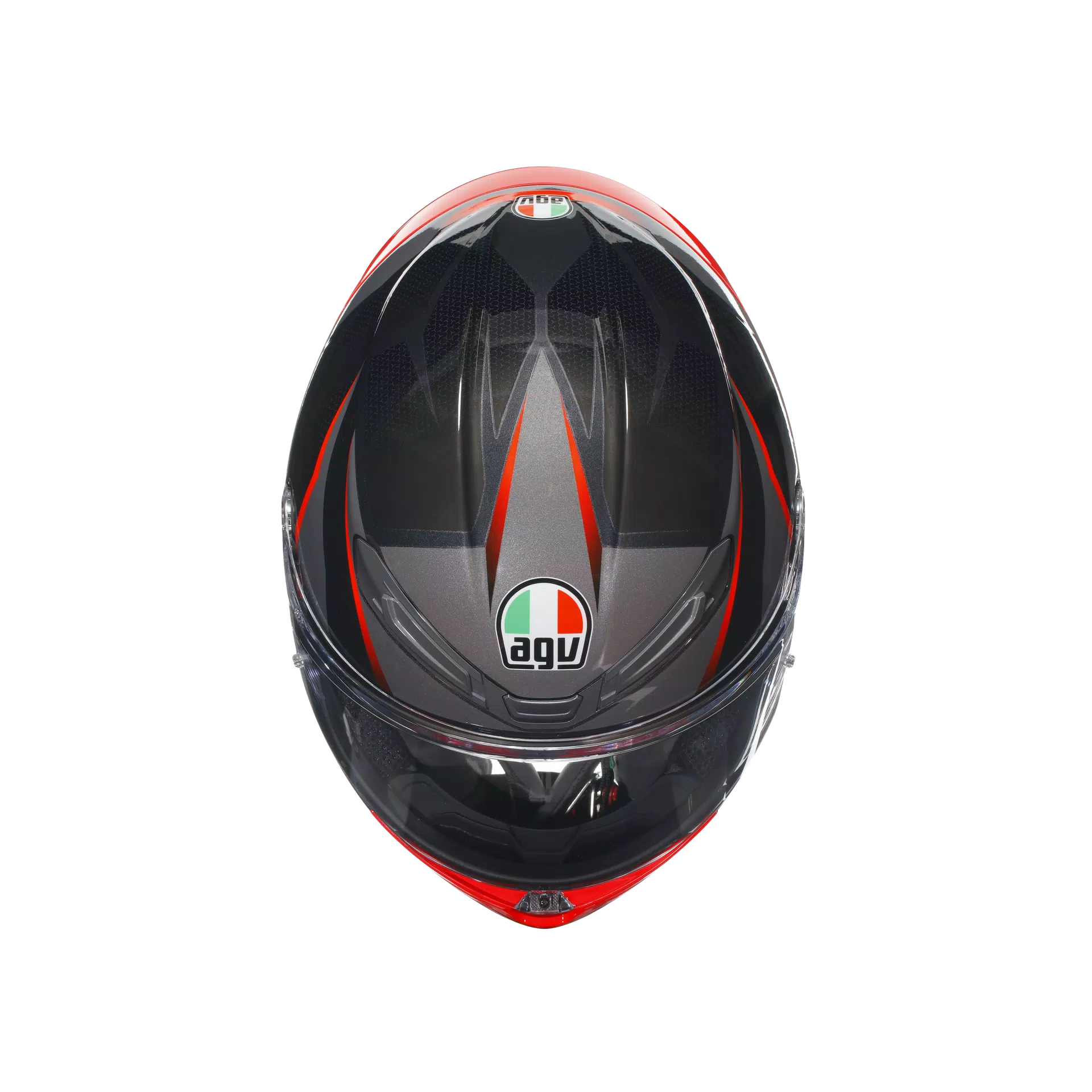 AGV Helmet - K6-S - Slashcut - Black Gray Red