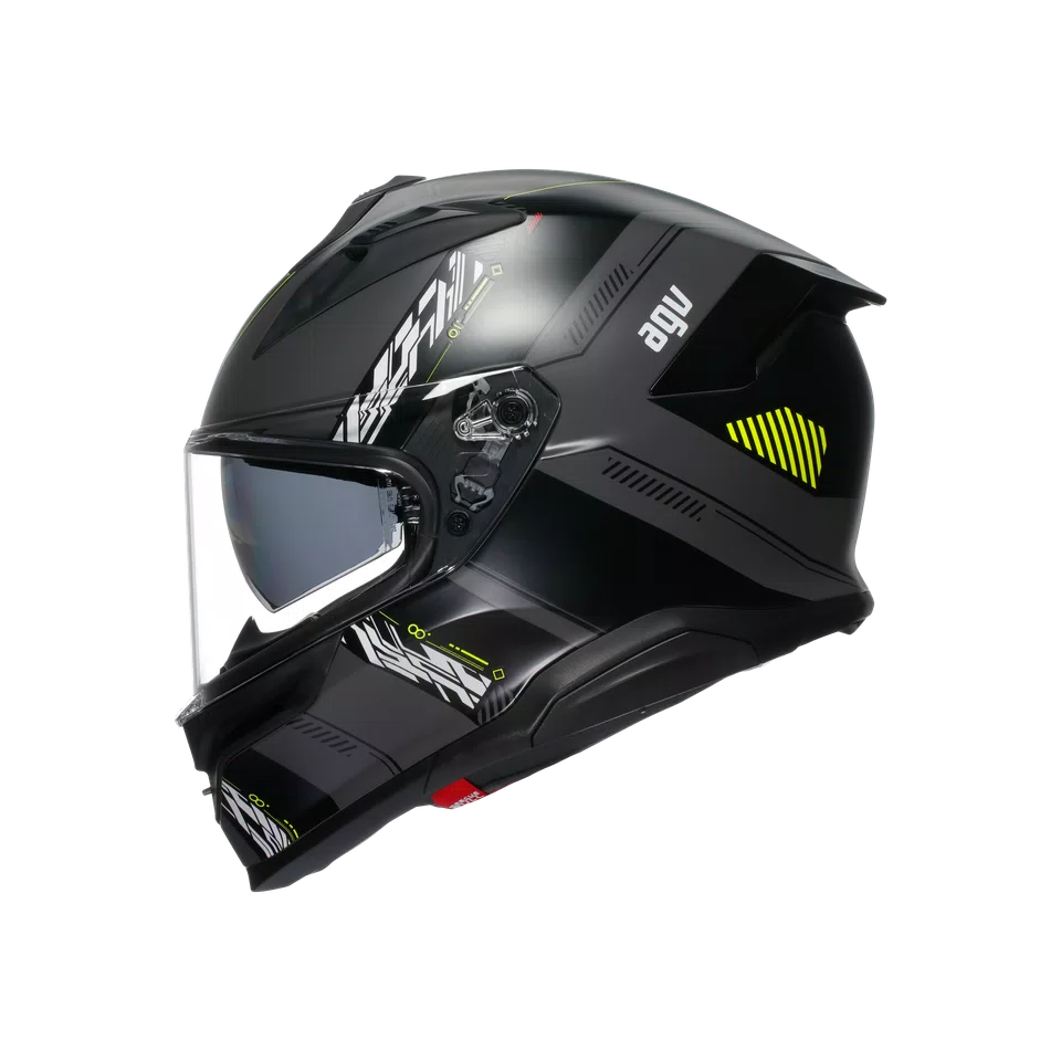 AGV Helmet - K7 - Khyber Matt - Gray Yellow Fluo
