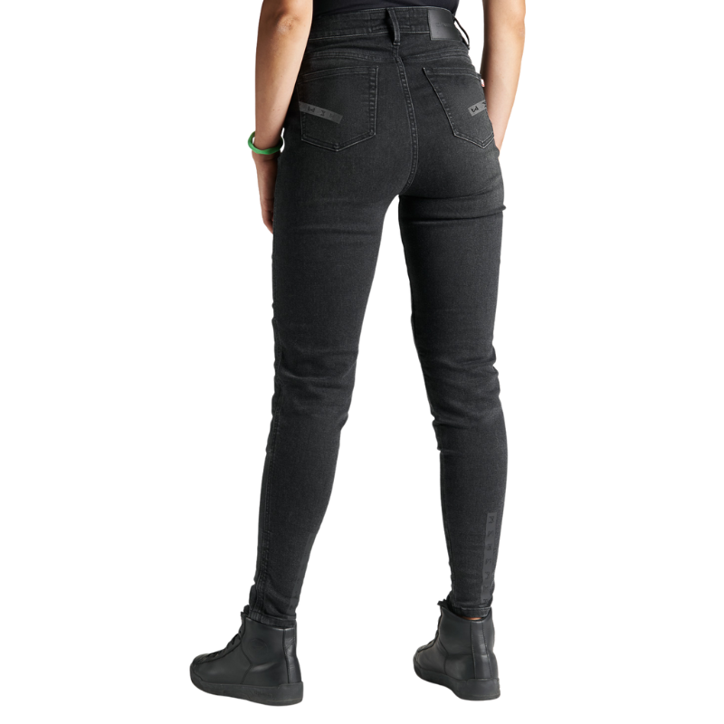 Pando Moto Jeans - Kusari Cor 01 (Women's), L32 - Black