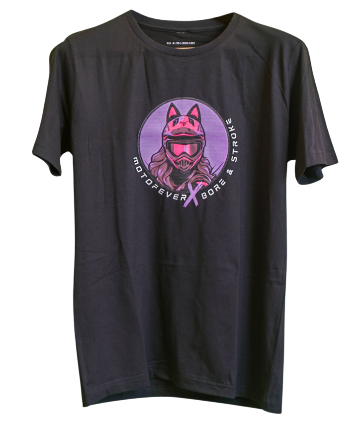 Bore & Stroke T-Shirt - Lady Rider - Black