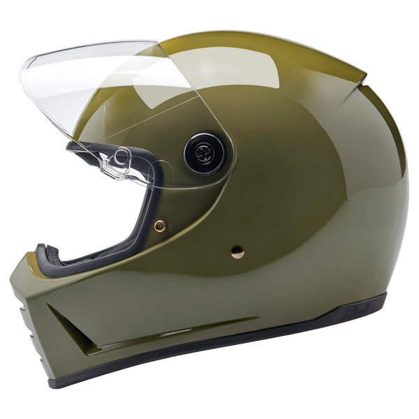 Biltwell Lane Splitter Helmet - Gloss Olive Green