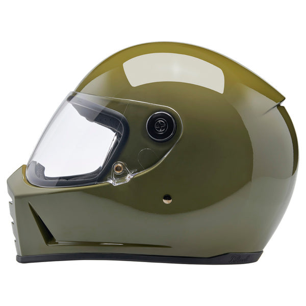 Biltwell Lane Splitter Helmet - Gloss Olive Green