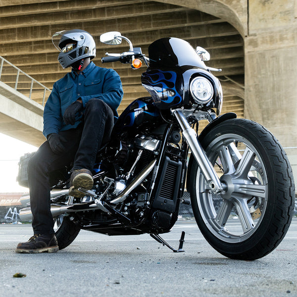 Biltwell Lane Splitter Helmet - Storm Grey Inertia