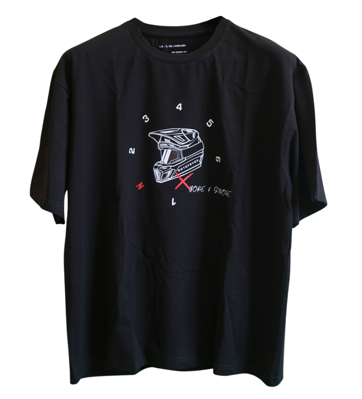 Bore & Stroke Oversize T-Shirt - BS & MF Collab - Shifter - Black