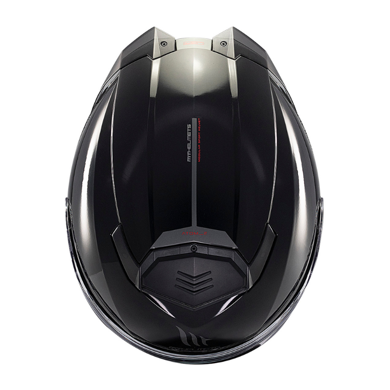 MT Atom 2 SV Solid A1 Gloss Helmet - Black
