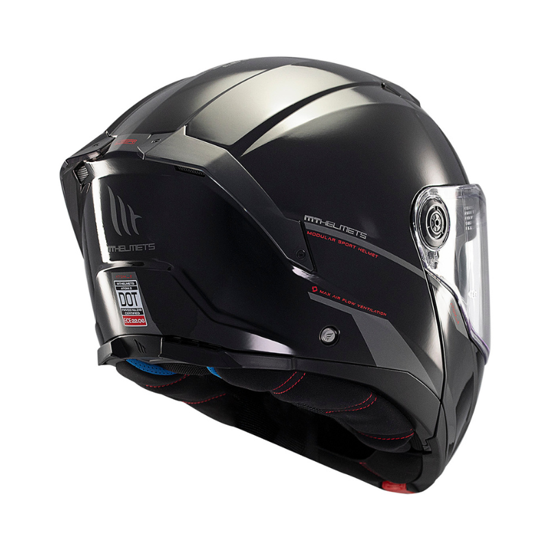 MT Atom 2 SV Solid A1 Gloss Helmet - Black