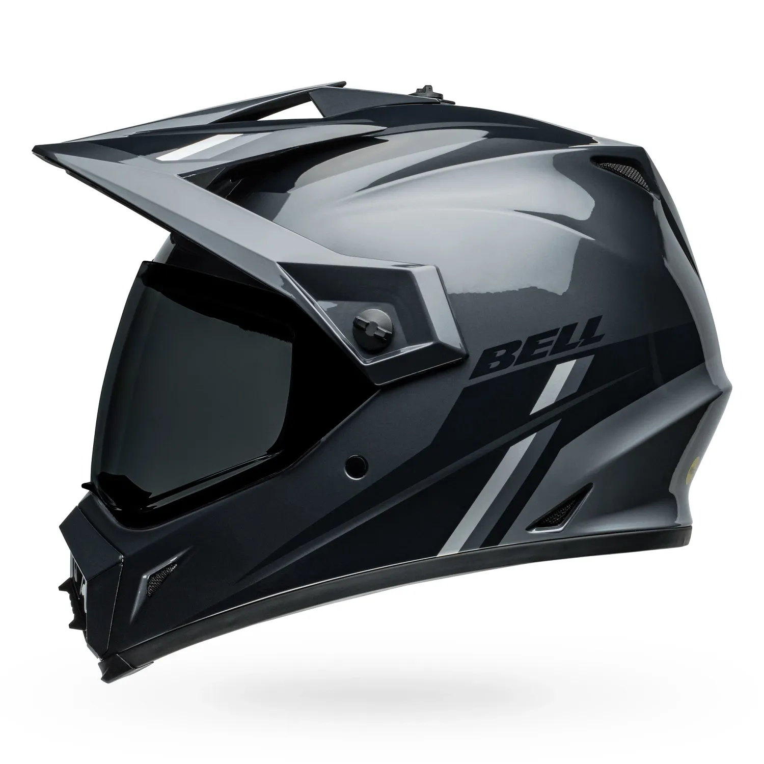 Bell Helmet - MX-9 Adventure MIPS - Alpine Gloss - Charcoal Silver
