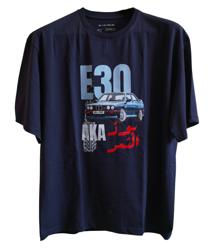 Bore & Stroke Oversize T-Shirt - E30 - Navy