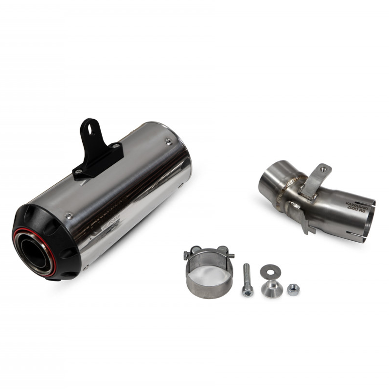 Scorpion Exhaust - Red Power Slip-on - Kawasaki Z 900RS / RS CAFE 2018-2024 - Polished Stainless