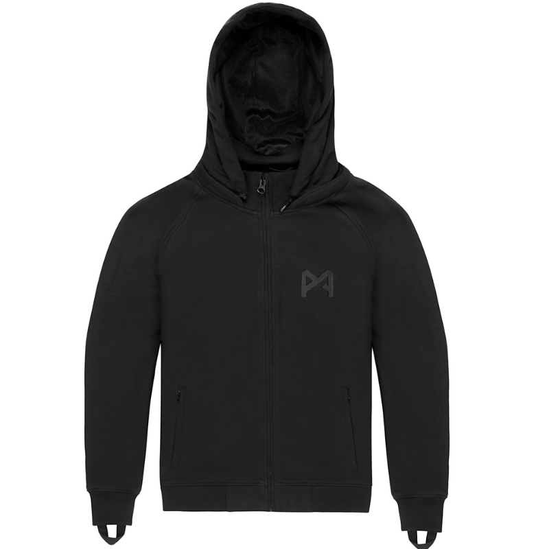 Pando Moto Phantom Moto Hoodie Jacket - Black