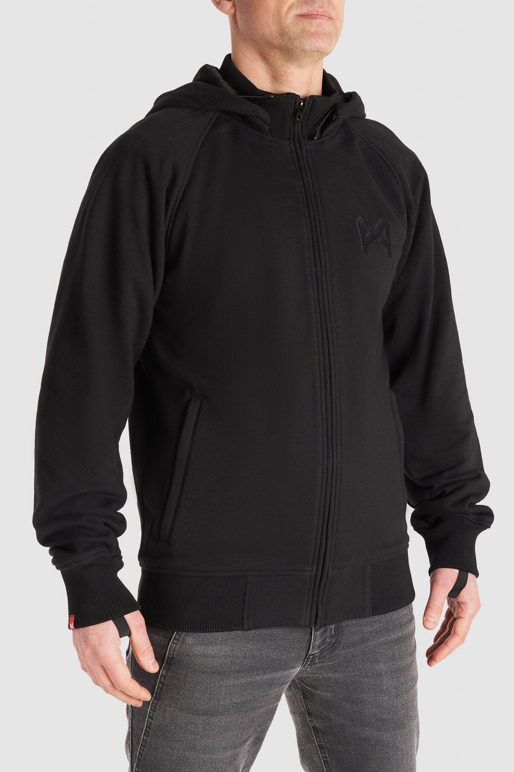 Pando Moto Phantom Moto Hoodie Jacket - Black