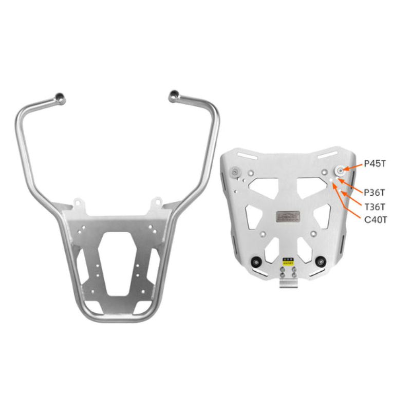 LOBOO Rack - Top Case Pro - BMW 1300 GSA (2024-) - Silver (JP151WPRO) - Motofever