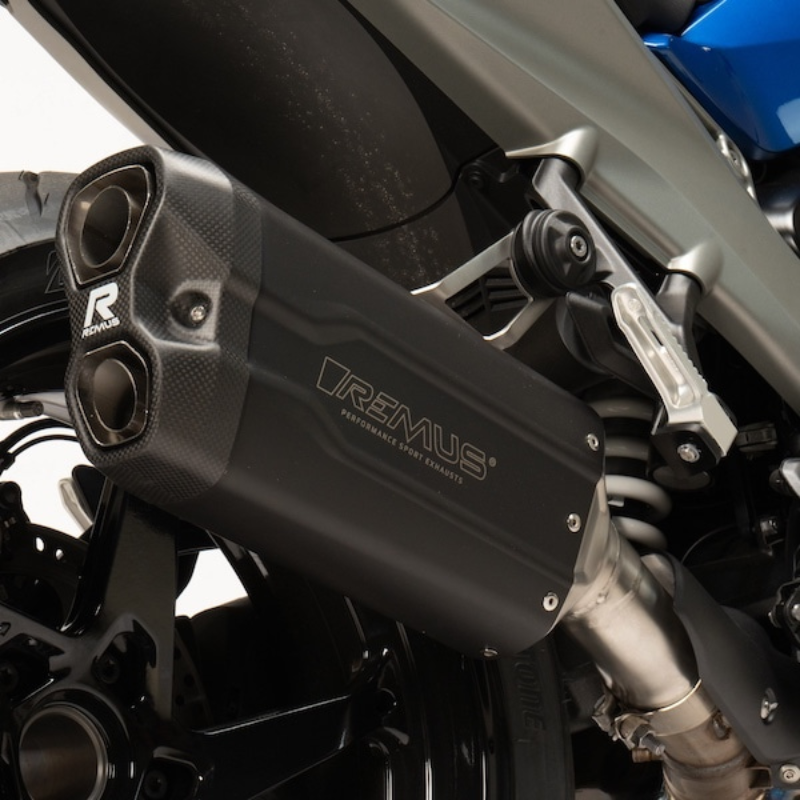 Remus Exhaust - Slip-Ons - Remus 8 2.0 RACING - BMW R1300 GS / R / RS - 2024+ - BLACK - Motofever