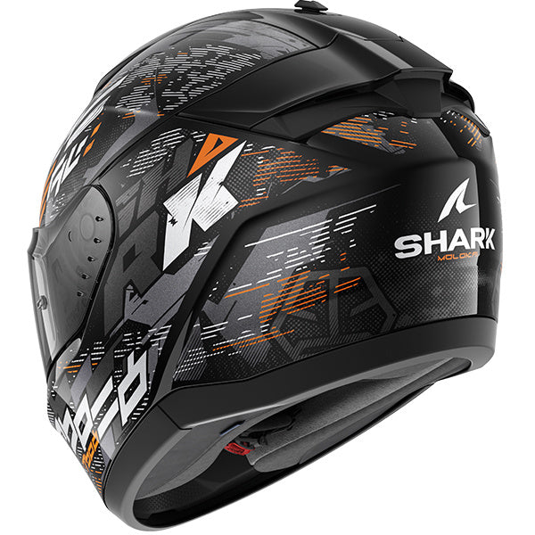 Shark Ridill 2 MOLOKAI Helmet (KSO) - Black Grey Orange