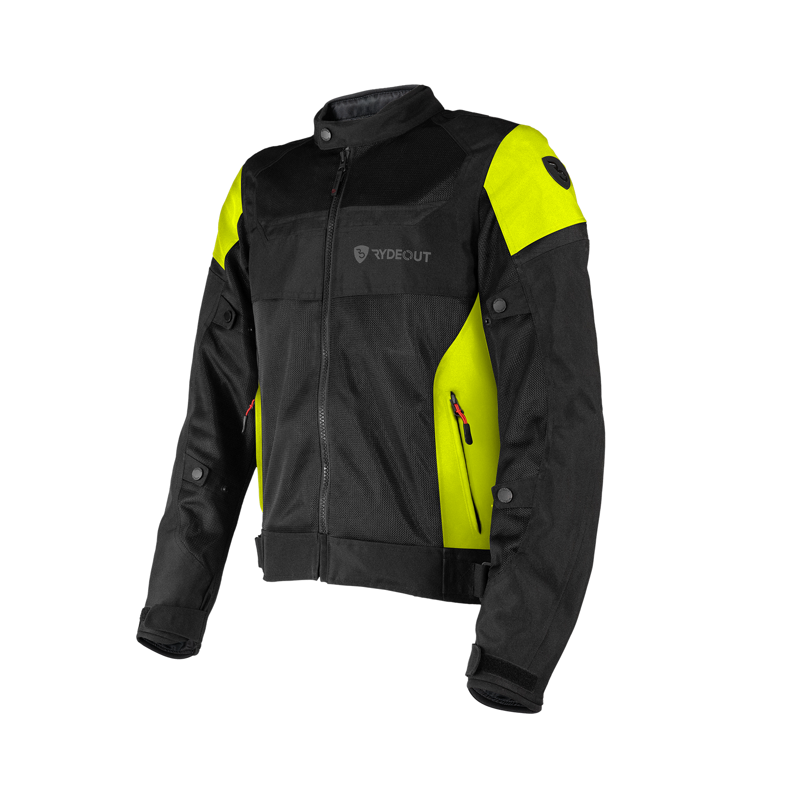 Rydeout Torrent Jacket - Black Hi-Viz Yellow